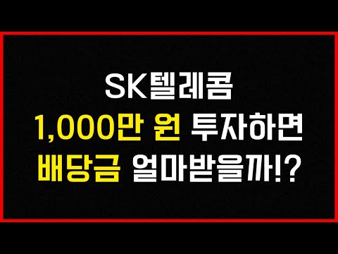 2023년 SK텔레콤 1 000만원 투자하면 받게 될 배당금은 얼마일까 실적리뷰 및 계좌공개 