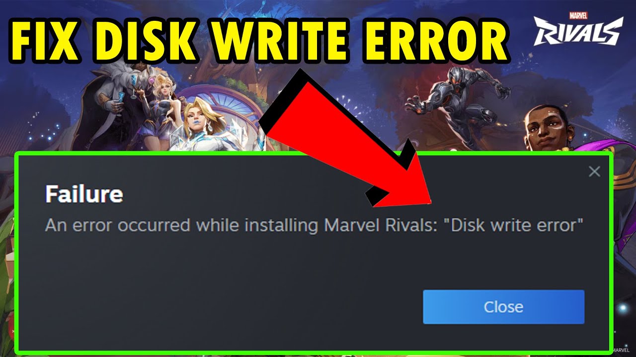 How To Fix Disk Write Error In Marvel Rivals