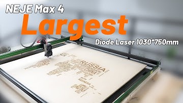 The Largest Working Area Wood Laser Cutter|NEJE MAX4 #laser #diy #4k