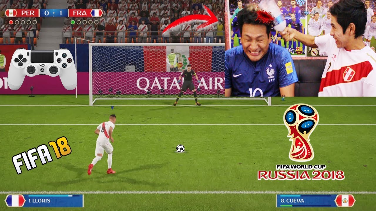 Reto ÉPICO!!! Penaltis en FIFA18 con CASTIGO! (PERÚ vs FRANCIA)