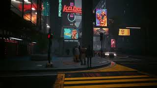 Walking through Night city CYBERPUNK 2077