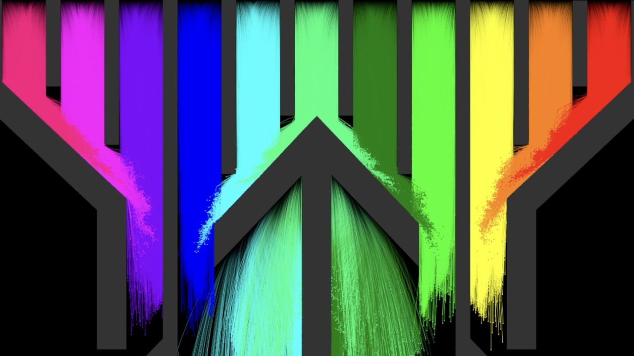 The Amazing 6 Leg Eliminations Marble Race In Algodoo