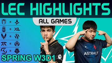 LEC Highlights Week3 Day1 LEC Spring 2023 All Games By Onivia