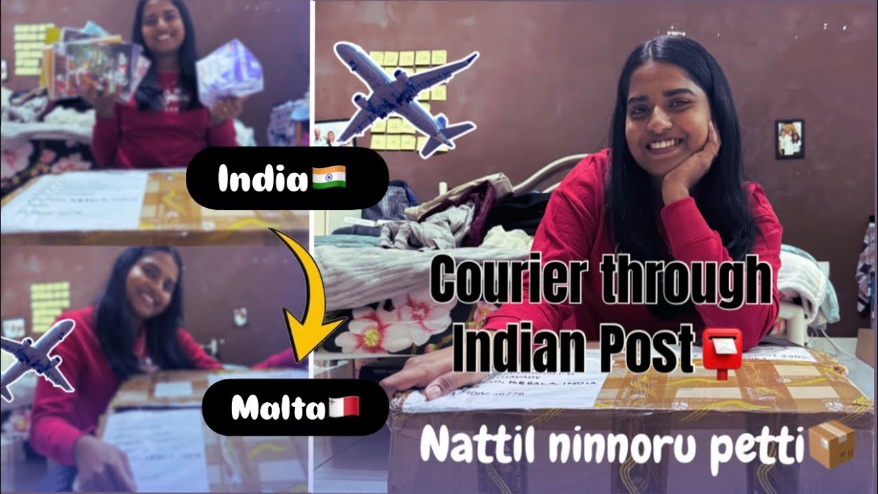 #vlog11 India🇮🇳➡️Malta🇲🇹Parcel through Indian Post📮Affordable Option to sent Courier Abroad📦✈️