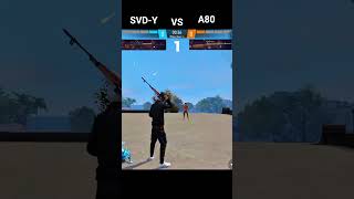 SVD-Y vs A80🤔 which is best gum 🥳#viral #freefire #shorts