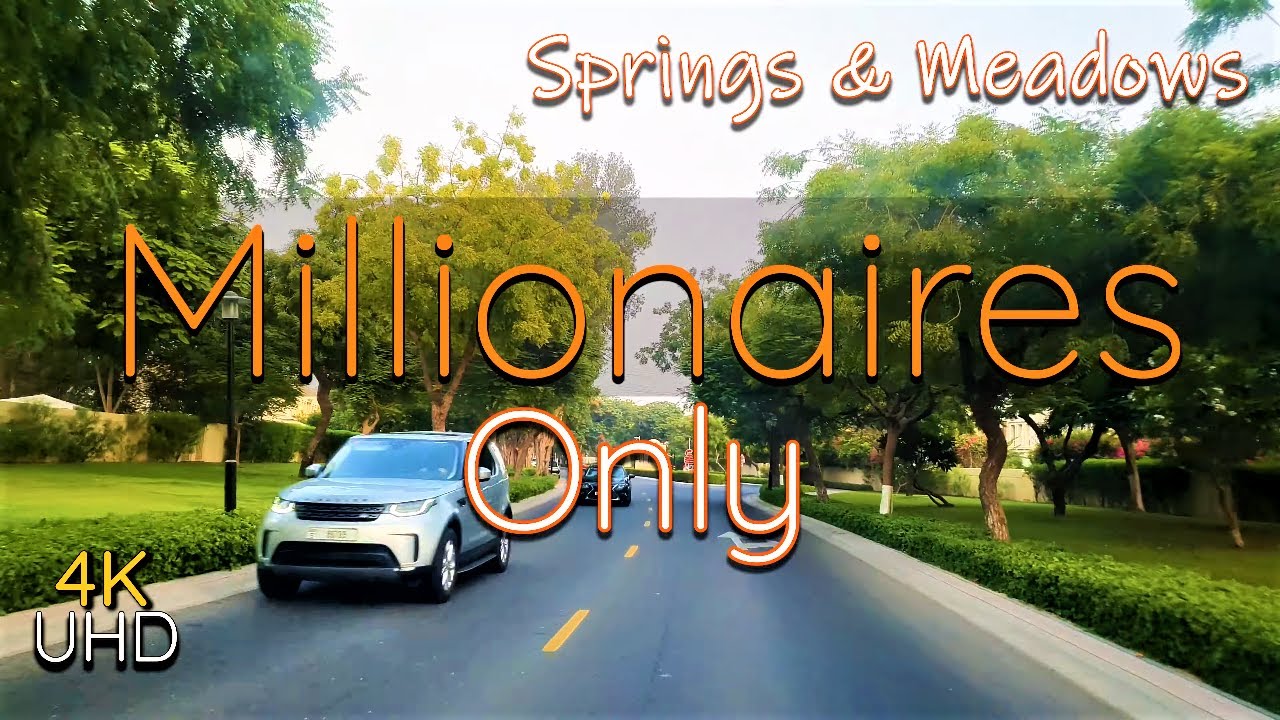 4K Dubai Springs & Meadows Luxury Communities Drive