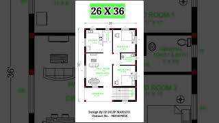 26x36 House Plan | 26 by 36 ghar ka naksha shorts building_plan engineer_mahato viral