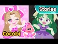 Pink vs Black Zombie Princess💗🖤 Cocobi Cartoon for Kids