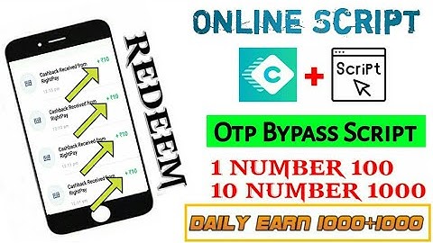 Online Script 😱 Refer Bypass Script  !! 100 % Working Trick 🔥 Earn 1000+1000 Now