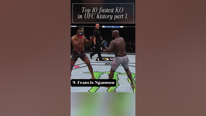 Top 10 fastest knockout in UFC history part 1. #ufc #mma #fighter #knockout #highlights