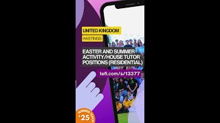 Easter and Summer Activity/House Tutor Positions for a residential programme at Buckswood Overseas S