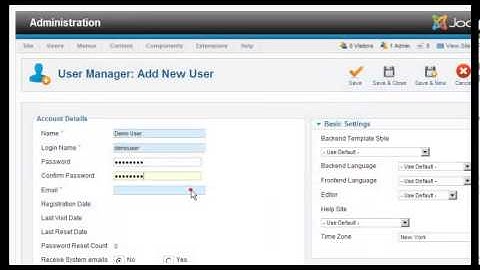How to use the User Manager in Joomla 2.5