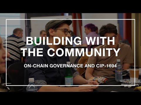 Building with the community: on-chain governance and CIP-1694