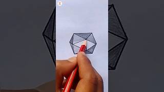 3D Hexagon #shorts #3d #hexagon