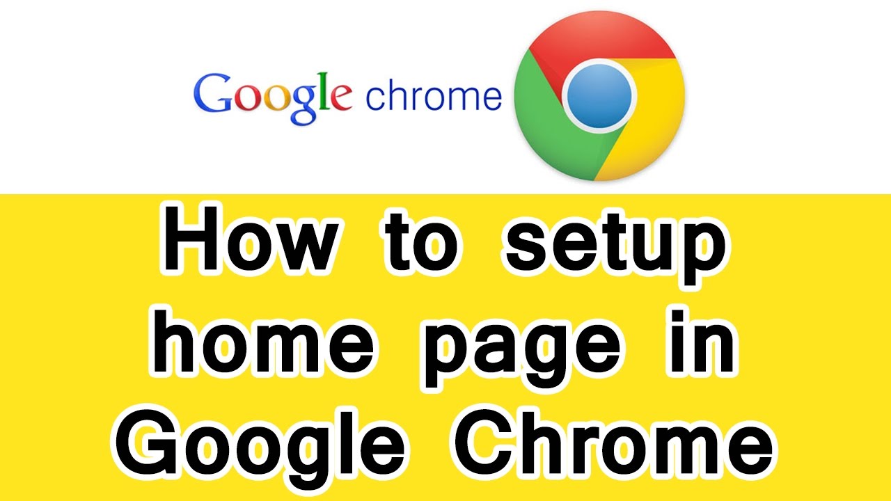 how to set default homepage in google chrome