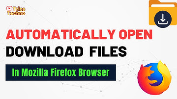 Hoe u automatisch gedownloade bestanden opent in Mozilla Firefox