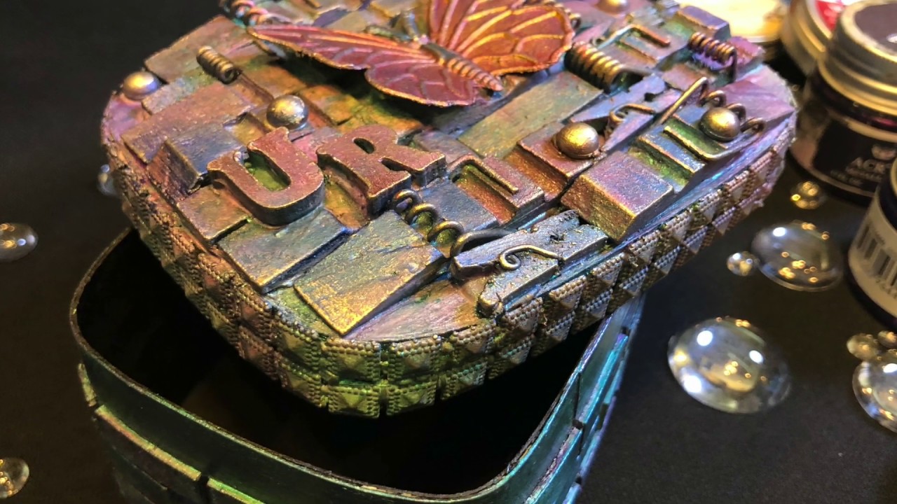 Jewel Box - Step by Step Mixed Media Tutorial - YouTube