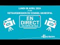 Conseil municipal du lundi 8 avril 2024