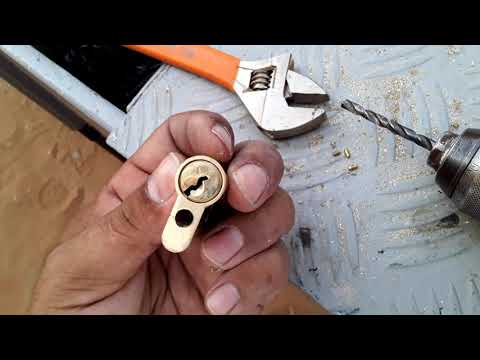 How To Drill Euro Door Lock Cylinder 