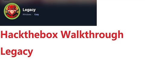 Cyber Security | Ethical Hacking | Pentesting Lab | Hackthebox |  Legacy