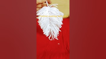 yarn feather making#shortvideo#shorts#youtubevideo#craftsmaking#crafts_N_ Creatives