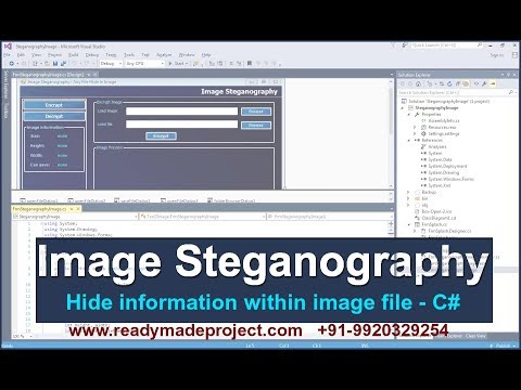 Image Steganography - Hide information within image in c# by readymadeproject.com