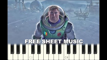 STARMAN by David Bowie, 1972, LIGHTYEAR Trailer, Piano Tutorial with free Sheet Music (pdf)
