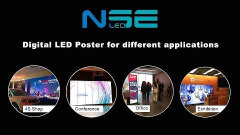 NSE Portable Digital LED Poster for Different Applications