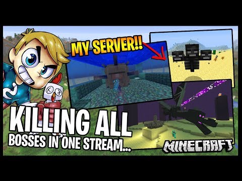 KILLING ALL MINECRAFT BOSSES IN ONE STREAM!! *COME JOIN* | Minecraft Livestream - KILLING ALL MINECRAFT BOSSES IN ONE STREAM!! *COME JOIN* | Minecraft Livestream