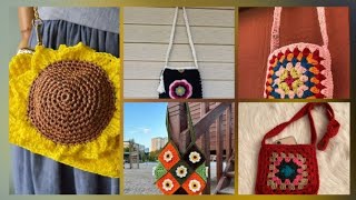 Alluring Stunning Knitting Pattern Of Crochet Fancy Casual Hand Bag Design And Free Ideas 2024