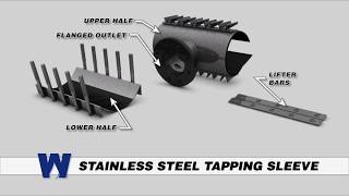 Stainless Steel Tapping Sleeve  -  WaterworksTraining.com