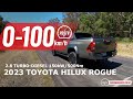 2023 toyota hilux rogue 0100kmh  engine sound