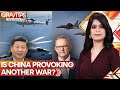 Gravitas  chinese fighter jet fires flares above australia seahawk helicopter  wion