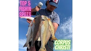 TOP 5 land based FISHING SPOTS in Corpus Christi TX