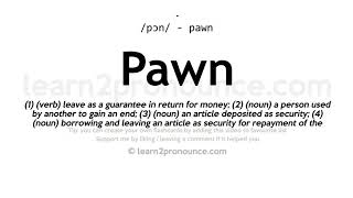 Uitspraak Van Pion Definitie Van Pawn