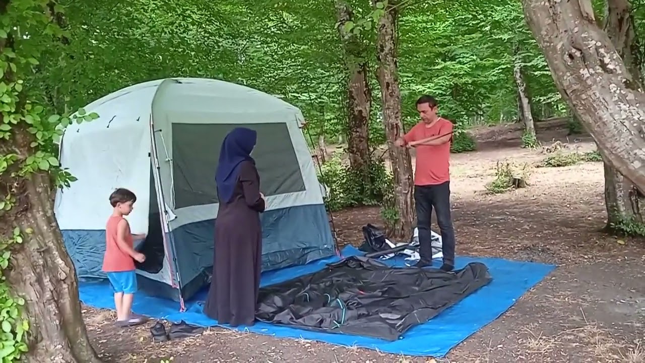 YAZ KAMPI ÇADIR KURULUM AŞAMASI