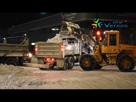 Snow removal in the City of Vernon