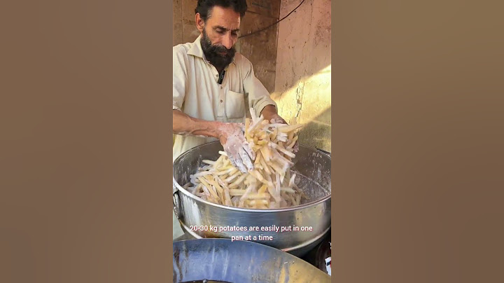 100kg French fries making at local stall 🍟
