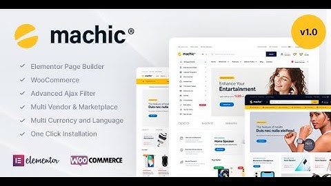 Machic - Electronics Store WooCommerce Theme ||  eCommerce WordPress Theme