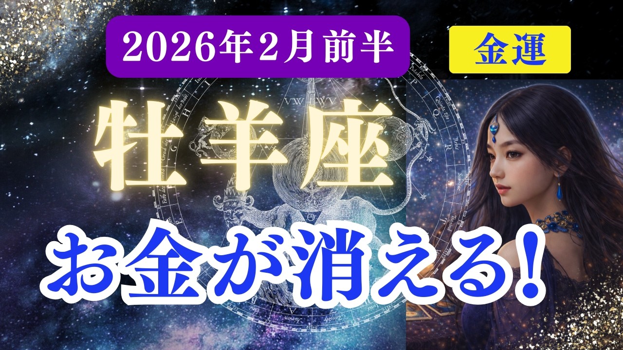 【金運】♈牡羊座♈️2026年2月おひつじ座の運勢✨停滞から一気に来る金運上昇…未来資金を引き寄せる奇跡の転機。100年に1回レベルの好転サインで豊かさ開運✨【星座×タロット】