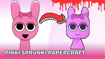 Paper DIY cute incredibox Pinki Sprunki Papercraft: Easy Tutorial for Awesome Results! by Sh11bs