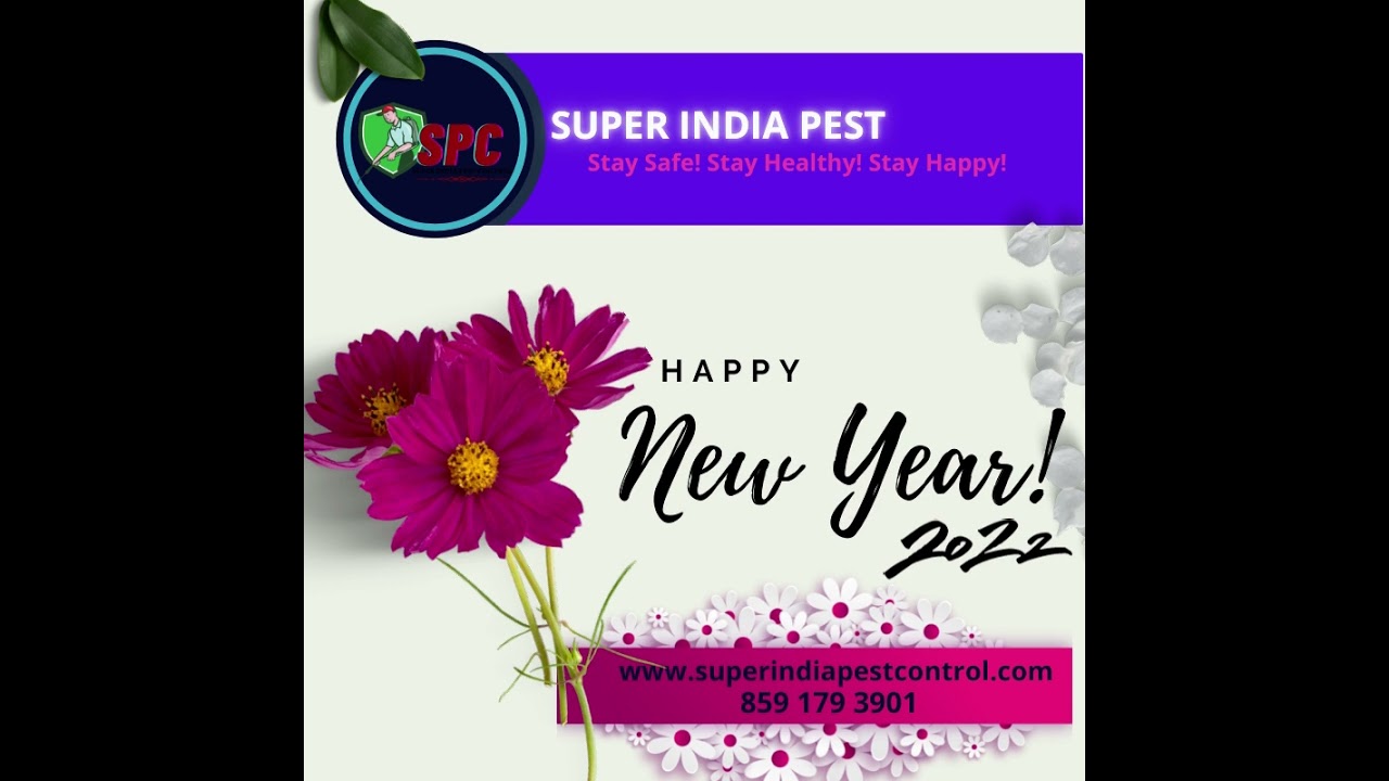 Happy New Year 2022 | Super India Pest Control | Best Pest Control Services in Mumbai, Navi Mumbai
