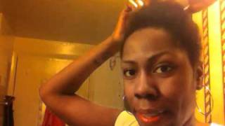 Faux Hawk On Blown 4B Hair