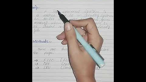 Page Replacement Algorithm In Operating Systems || Page Replacement Algorithm in OS