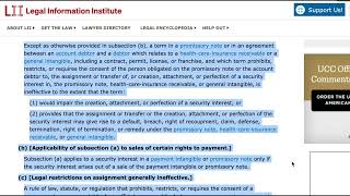 Celebrity U.C.C. - ARTICLE 9 Part 4. Rights of Third Parties Continued Wealth