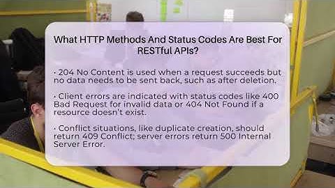 What HTTP Methods And Status Codes Are Best For RESTful APIs? - Next LVL Programming