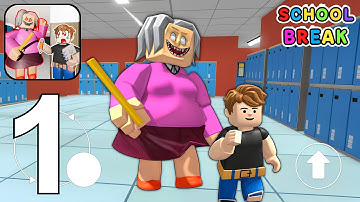 Great Escape Out School Break - Gameplay Walkthrough Part 1 - School Escape Obby (Android, iOS)