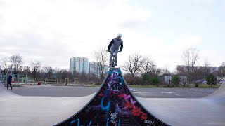 Ride bmx in my new lockal skatepark in Poznan