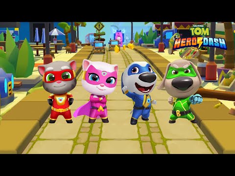 Video 4 Anh Em Mèo Tom Chạy Thi Tập 81 , Talking Tom Hero - youtube