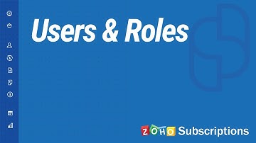 Adding Users & Creating Roles | Zoho Subscriptions